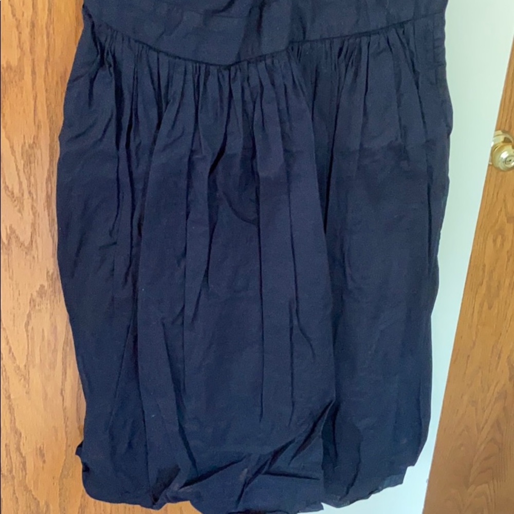 Banana Republic Navy Pleated Dress - Picture 3 of 7